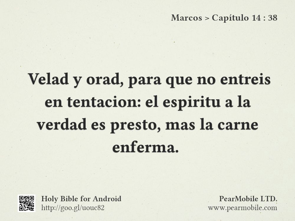 Marcos, Capítulo 14:38
